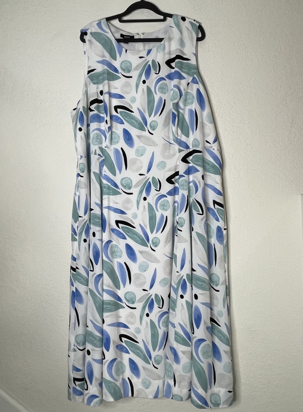 Alfani Sleeveless Floral Fit & Flare Midi Dress Size 22W Multicolor Lined Flowy